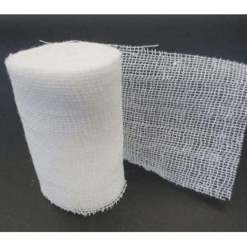 BLUEKITES COTTON ROLLER BANDAGE/GAUZE 5CMS X3MTR X12(Pack of 3)
