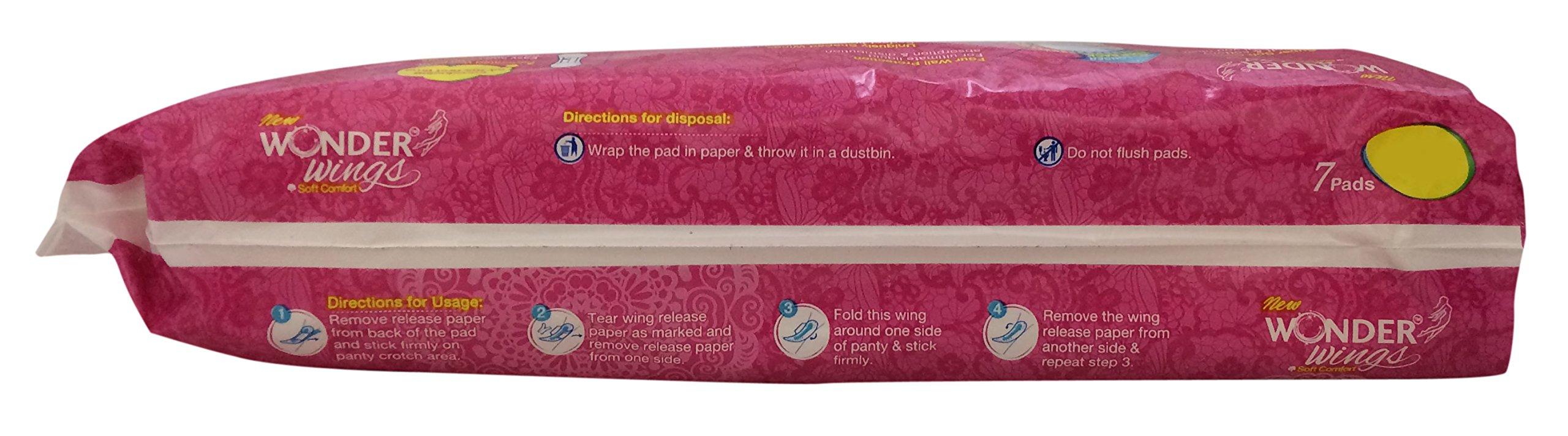Wonder Wonder Wings Soft Comfort Sanitary Pads - XL with Wings, 7 Pieces Pack