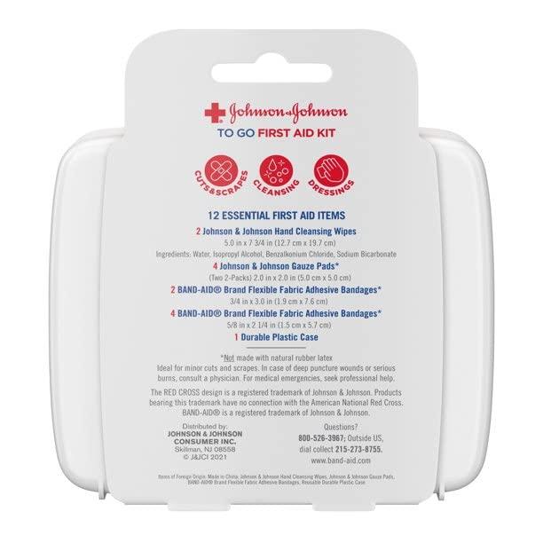 JOHNSON Johnson New 218362 First Aid to Go Kit (-Pack) Wholesale Bulk Health & Beauty Hour