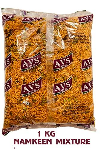 Best Cart-Happy shopping ALLAN CONDIMENTS Namkeen 1kg Snacks mixture fresh Made with Boondi Bhujiya Sev Curry leaves product Peanuts 1 Kg Jumbo