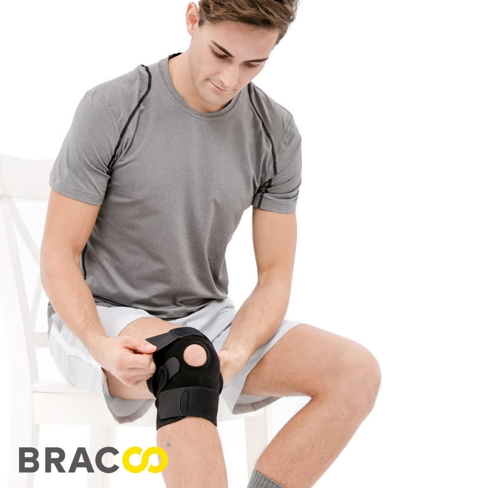 Bracoo Bracoo Breathable Neoprene Knee Support, One Size, Black,Manufactured by: Yasco