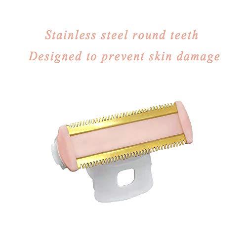 INVODA Women Shaver Replacement Heads Compatible with Finishing Touch Flawless Body Rechargeable Ladies Shaver Hair Remover Heads (1PCS)