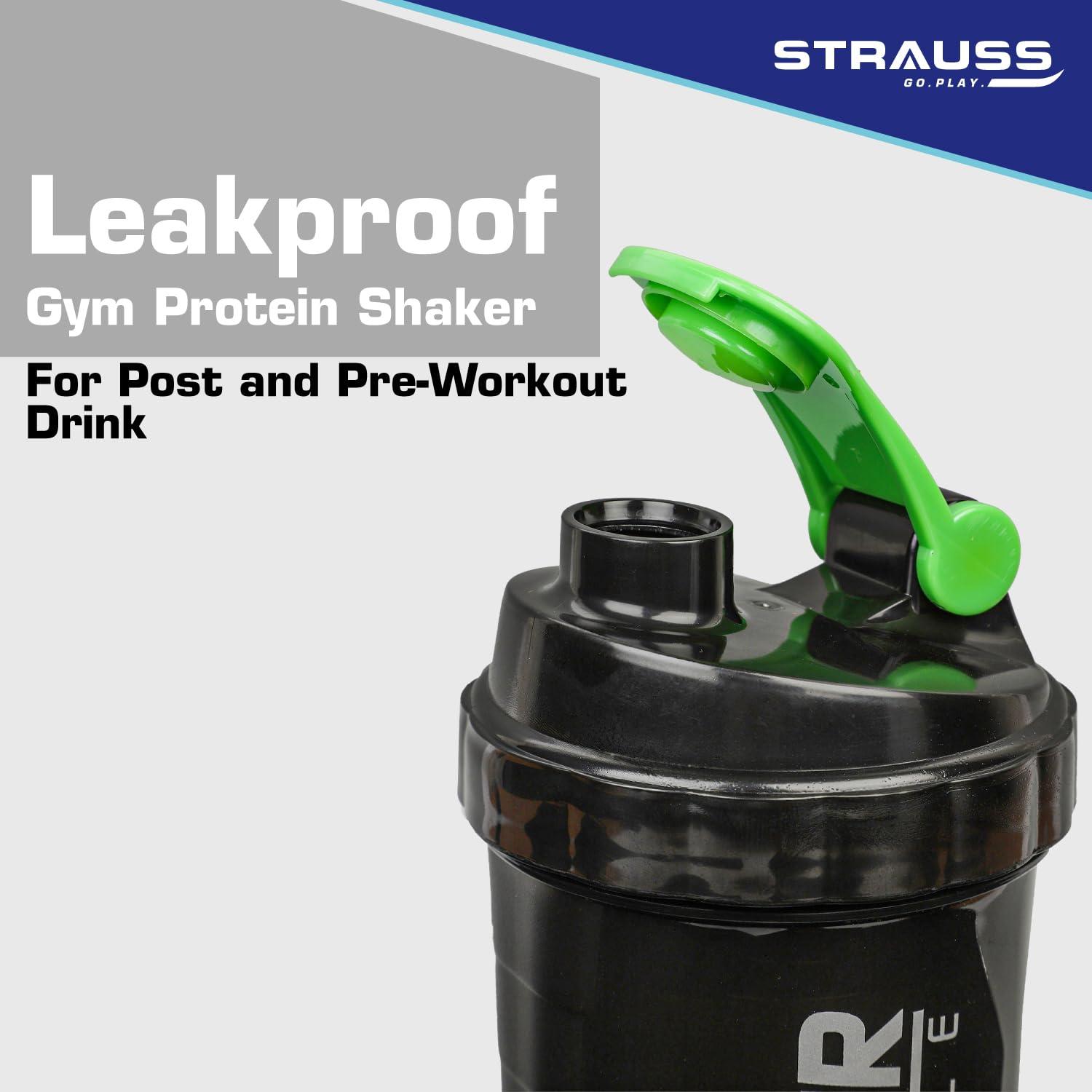 STRAUSS Strauss Spider Shaker Bottle 500 ml, (Green)