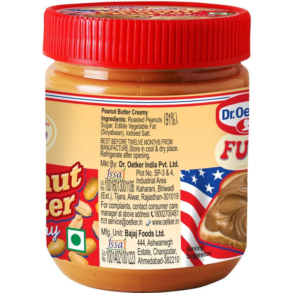 Dr. Oetker Dr. Oetker FunFoods Peanut Butter Creamy - Pack of 2, 800g (400g X 2)