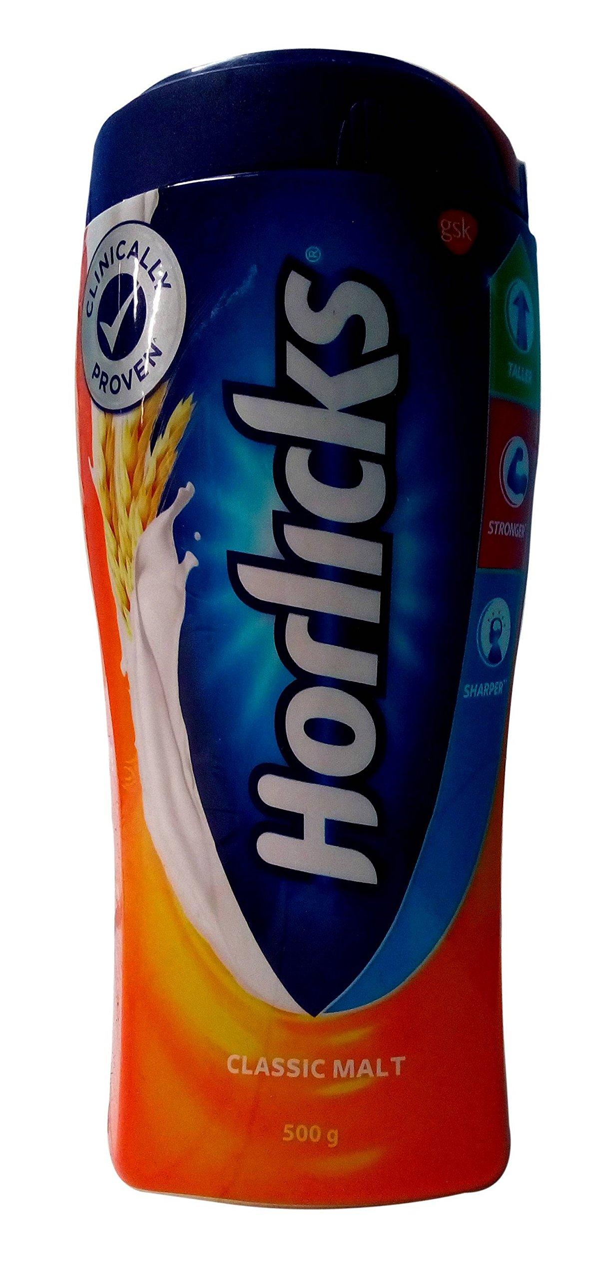 Horlicks Horlicks Healthy and Nutrition Drink - Classic Malt, 500g Jar