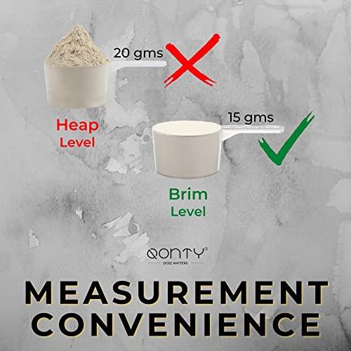 Qonty Qonty Defatted Flaxseed/Linseed/Alsi Meal (Coarse Powder) | Keto Friendly | 28% Protein, 21% Net Carb, 11% Fat | High Fiber | Lab Tested | No Preservatives | Gluten Free | High in Omega 3 (300 g)