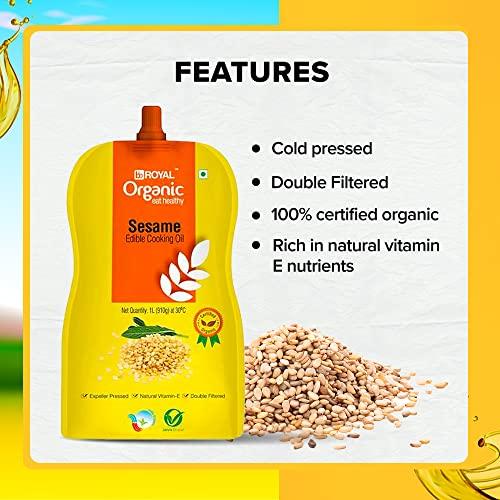 BB Royal BB Royal Organic Cold Pressed Sesame Oil - 1 L (Gingelly Oil)