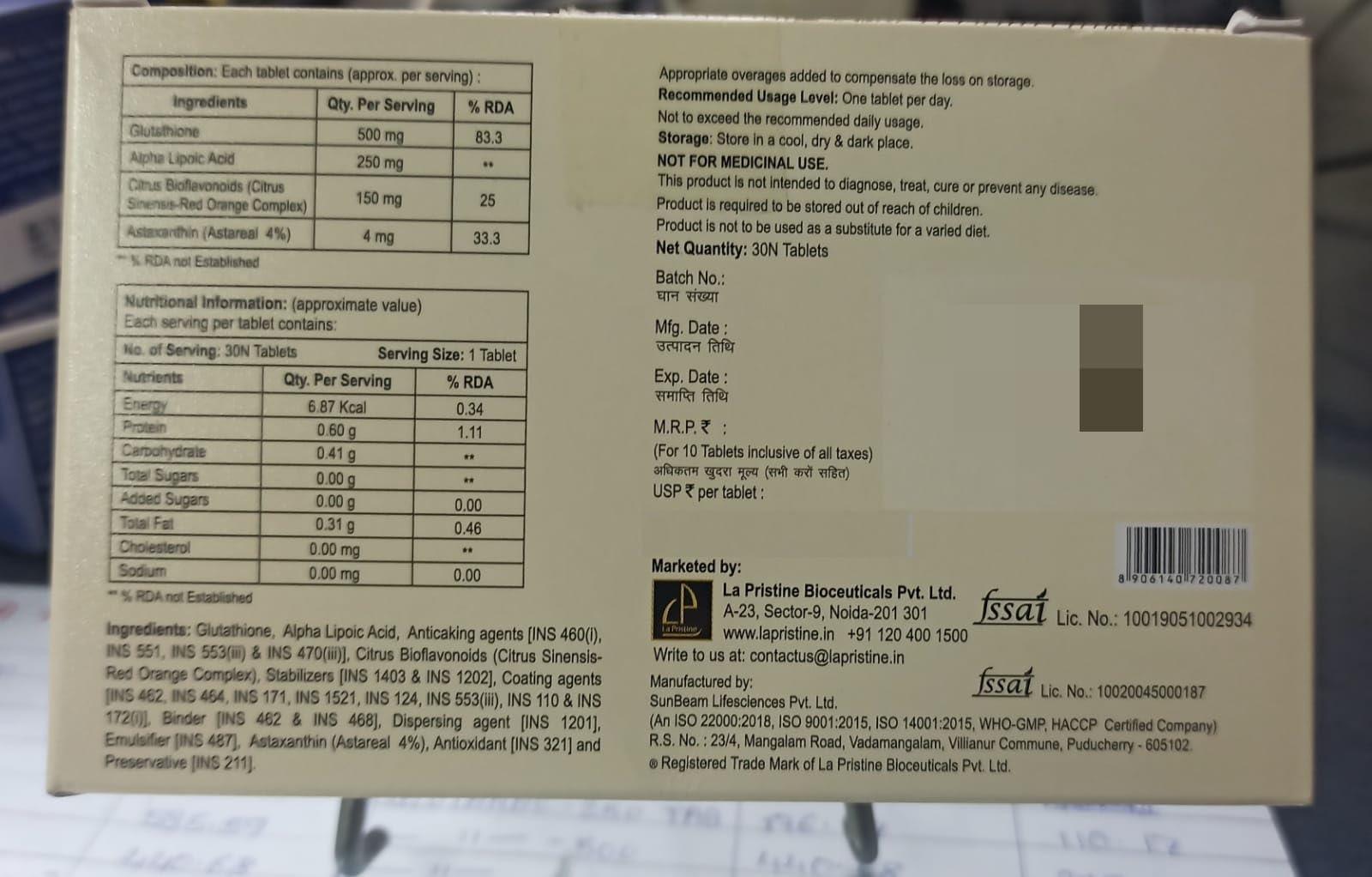 Generic Priviso + Tablets Pack of 10 tablets