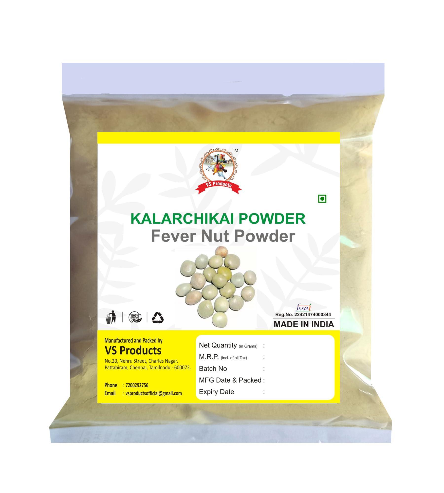 VS Products VS Products Kalarchikai Powder, 650g, Fever Nut, Karanjwa, Gajga, Caesalpinia Bonducella, Angarhavallari Powder, (pack of 6 x100g, pack of 1 x 50g)