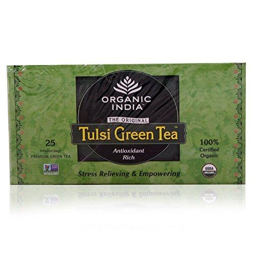 ORGANIC INDIA Organic India Tulsi Tea - Green Tea, 25 Bags Carton