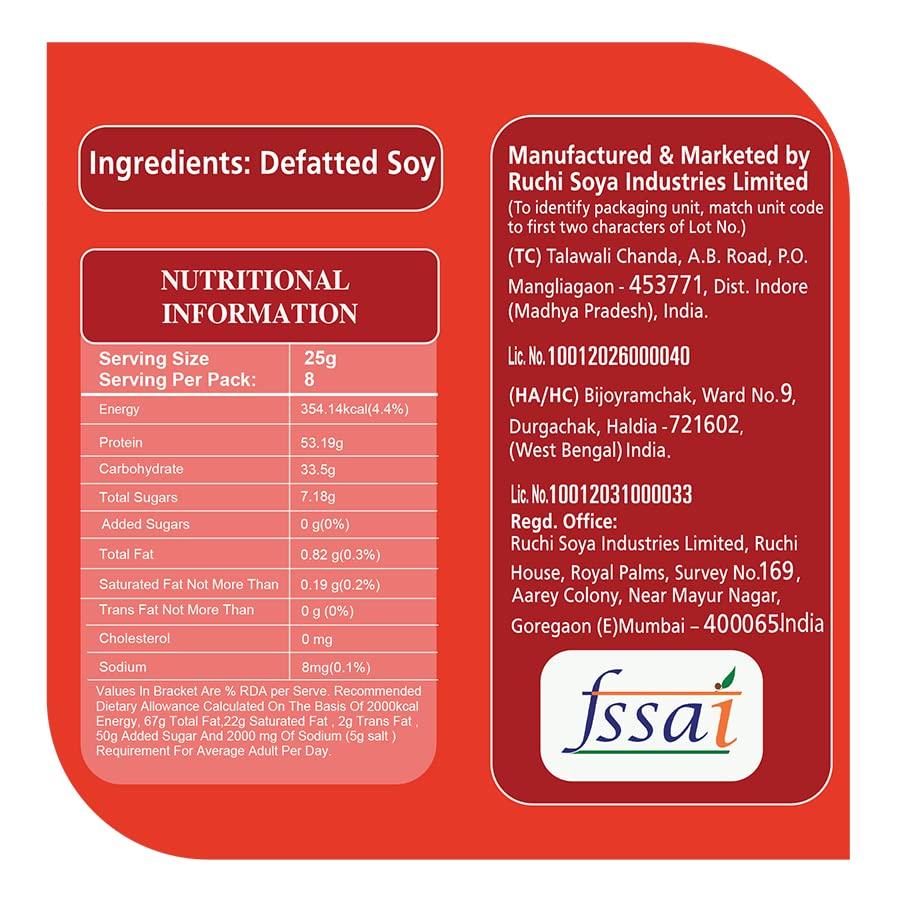 NUTRELA NUTRELA SOYA - Chunks, 200 Gram Pack