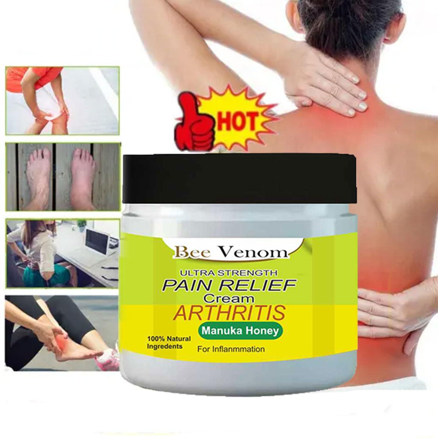 Oilanic Joint Therapy Cream with Bee Venom Ultra-Strong Pain Relief Cream for Men & Women 100 Grams Pack of (4)