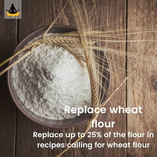 Sattvic Foods Sattvic Foods Oat Flour/Atta (1.5 kg) Stone Ground from Whole Grain Oats, Gluten-Free Low GI Superfood, High in Protein & Fibre | Use in Baking, Rotis, Chilla and Flour Blends