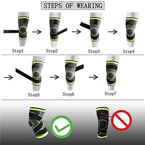 ASOONYUM HipStone Knee Sleeve, Compression Fit Support -for Joint Pain and Arthritis Relief, Improved Circulation Compression - Wear Anywhere - Single (XXXL)