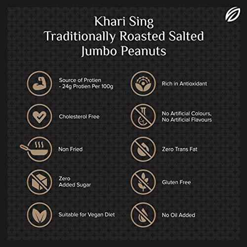 SHREGO Shrego Peanut Plus KHARI SING Traditionally Roasted Salted Jumbo Peanuts, Snack And Namkeen Vacuum Packed (720 gm)