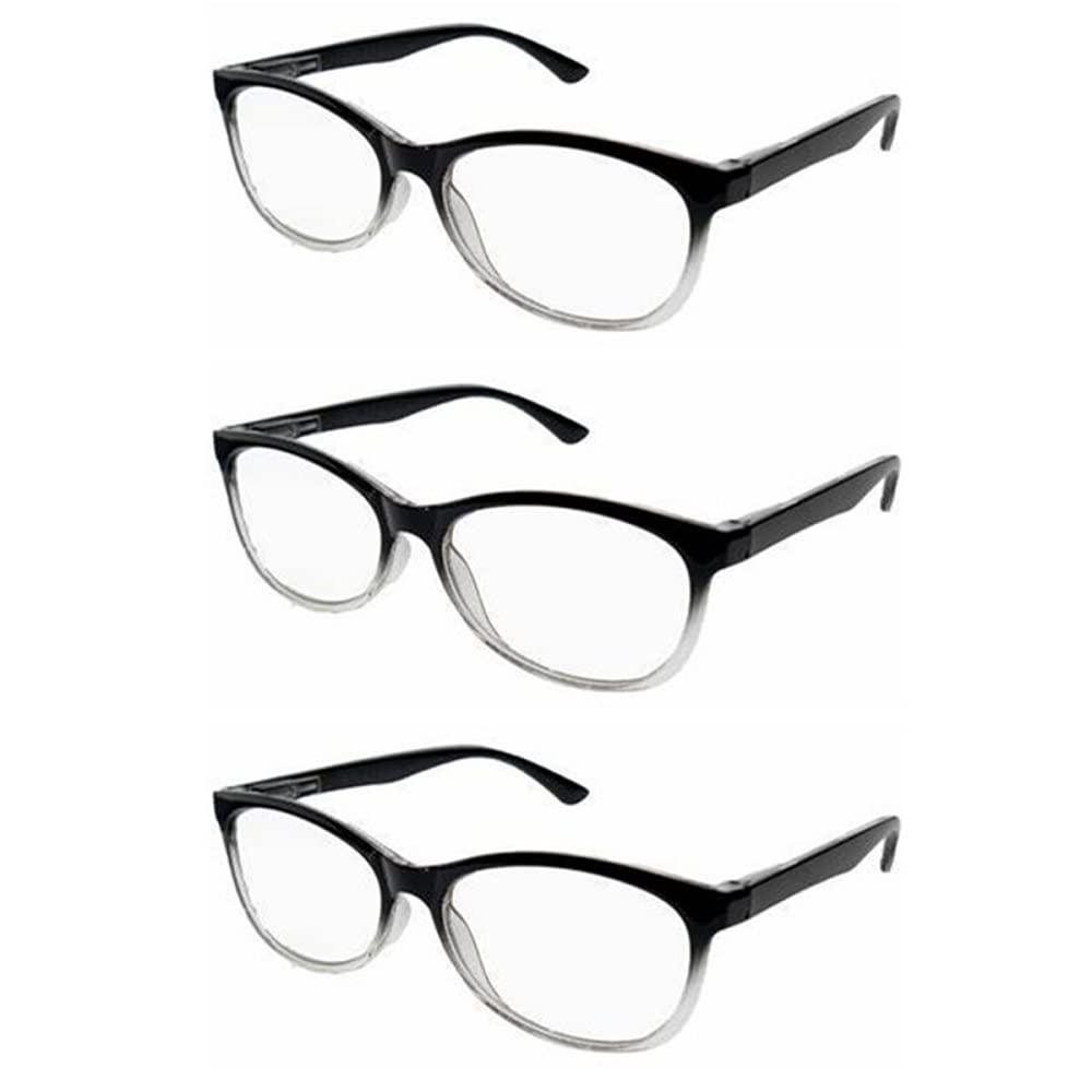 Petri One Power Reading Glasses for Men Women Multi Flex Focus Dial Vision Auto Adjust Glasses From .5X to 2.5X For Small Print (Round), Round, One Size