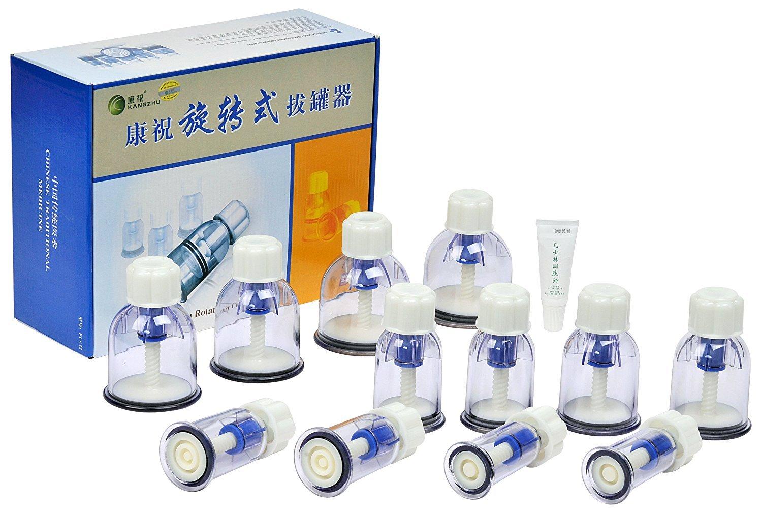 ACS MAT ACS Mat Kangzhu Chinese Rotary Cupping Therapy Set - 12 Cup