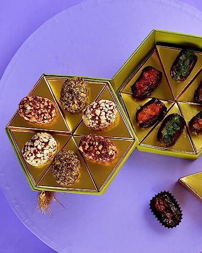 Hamam Dasta Bhai Bhabhi Rakhi Set Rakhi Gift For Brother And Bhabhi Bhaiya Bhabhi Rakhi Set Lumba Rakhi For Bhabhi Rakhi With Sweets Gift Box Barel Candy Dates Box Pearls & Greens Bhaiya Bhabhi Rakhi