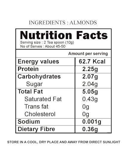 Indiana as offered by nature Indiana as offered by nature Almond Flour Blanched Fine Badam Powder (Atta)|Keto-Friendly|Naturally Protein-Rich, High Fiber, Low-Carb|Gluten-Free 400 Grams