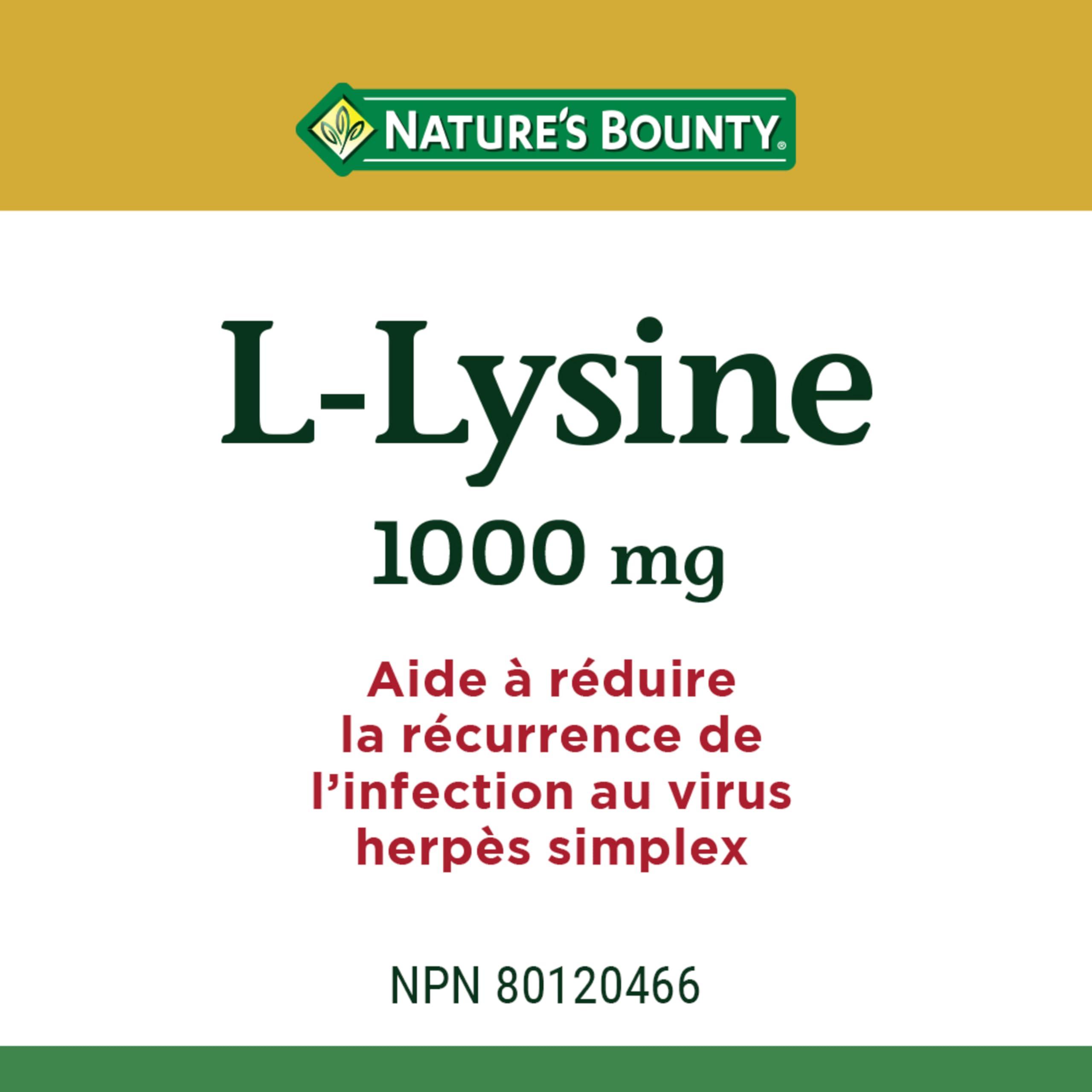 Nature's Bounty Nature\'s Bounty L-LYSINE 1000MG 06011 60\'S