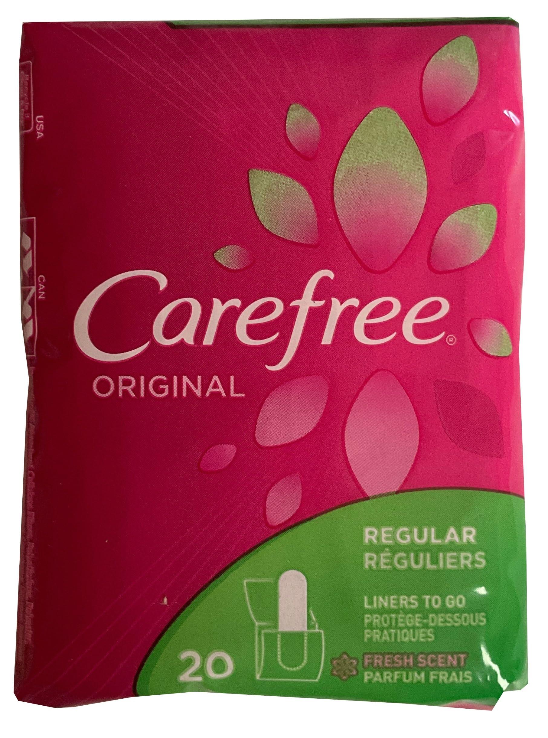 Carefree Carefree Original Pantiliners To Go Regular Fresh Scent 20 CT (PACK OF 2)