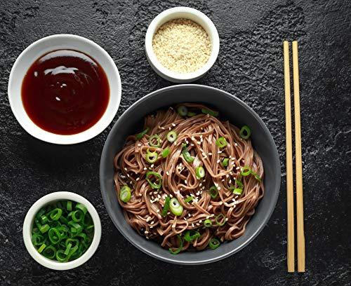 naturally yours Naturally Yours Healthy Buckwheat Soba Noodles, Made with 30% Buckwheat Flour & 70% Whole Wheat, Taste Maker Included, No Maida, Not Fried, 100% Natural, No Artificial Preservatives or MSG, 180g Each, Net Weight 360g (Pack of 2)