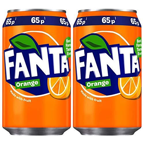 Fanta Fanta Sparkling Orange Fruit Drink, 2 x 330