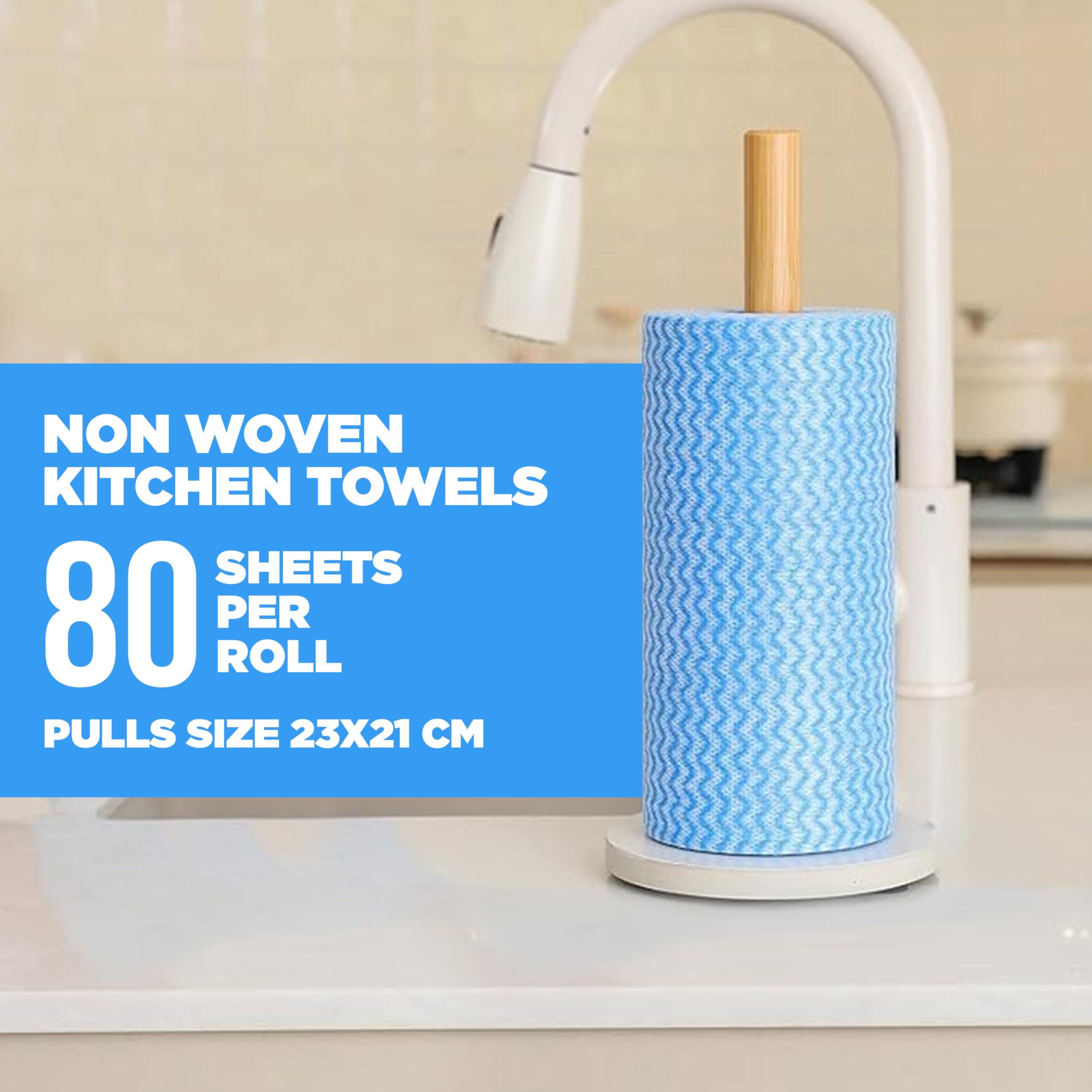 KRESSA Kressa Non Woven Kitchen Towel Roll | Reusable And Washable(Pack of 1)