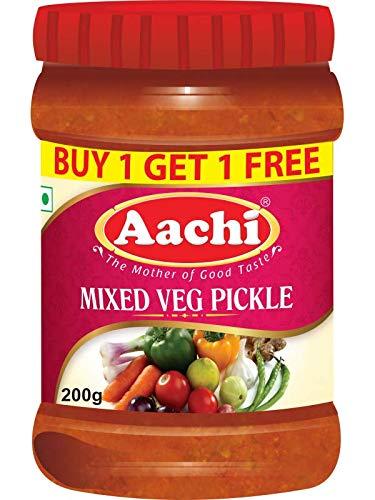MR & SONS MR & SONS Aachi Mixed Veg Pickle - 200g (Buy 1 Get 1 Free) & MJR Special Fryums /Papad-200g