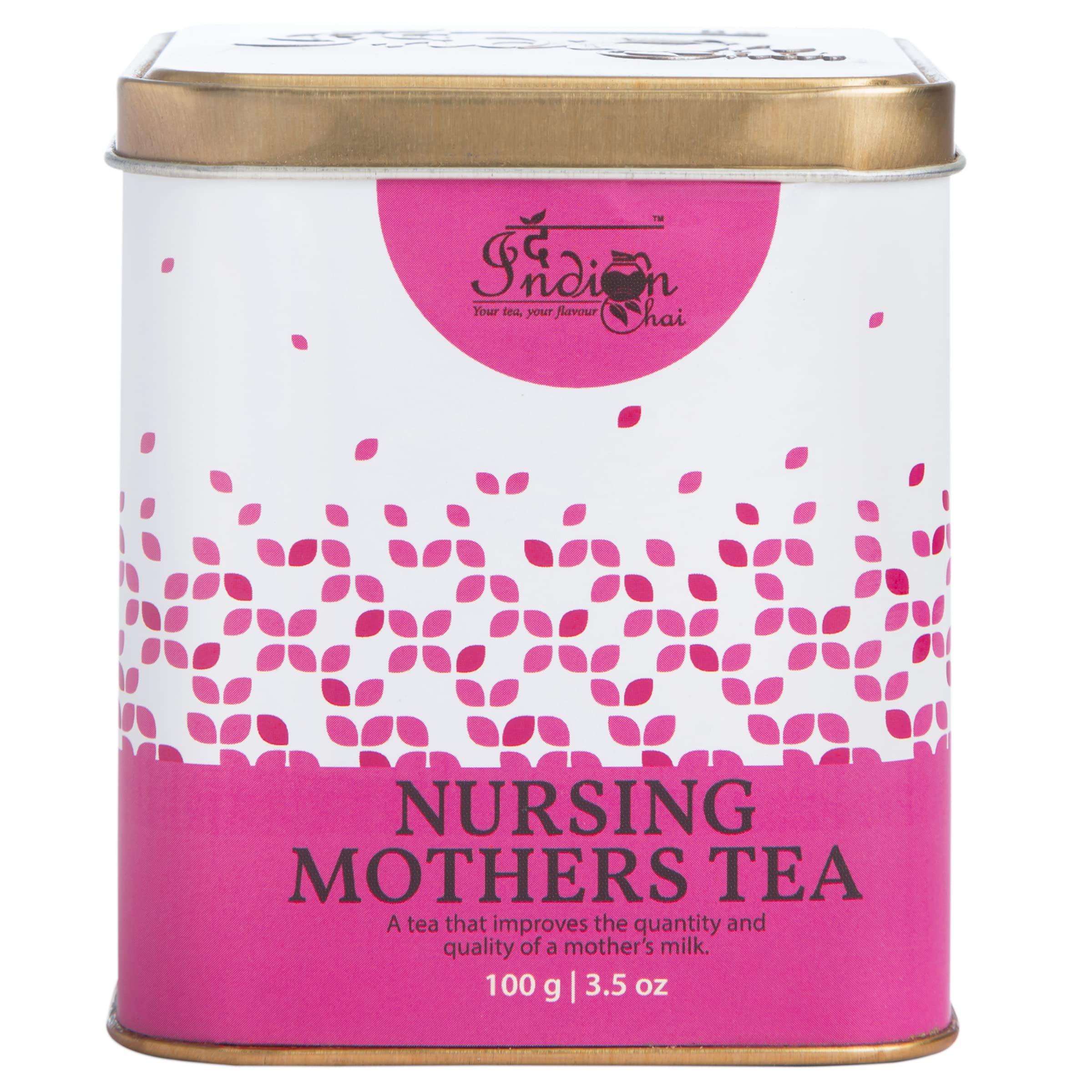 The Indian Chai The Indian Chai – Nursing Mothers Tea 100g for Healthy Lactation with Fenugreek, Milk Thistle, Fennel Seed & More for Breastfeeding!