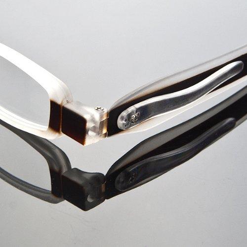 ID ID 360 Rotating Tube Pen Clip Folding Reading Glasses (Black & Assorted Colors) (+1.00, Black & Assorted)