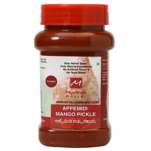 Muttige Village Basket Appemidi Mango Pickle-Classic-250Grams | Tender Mango Pickle | Product from MyVillage Basket (250g_Non Prime)