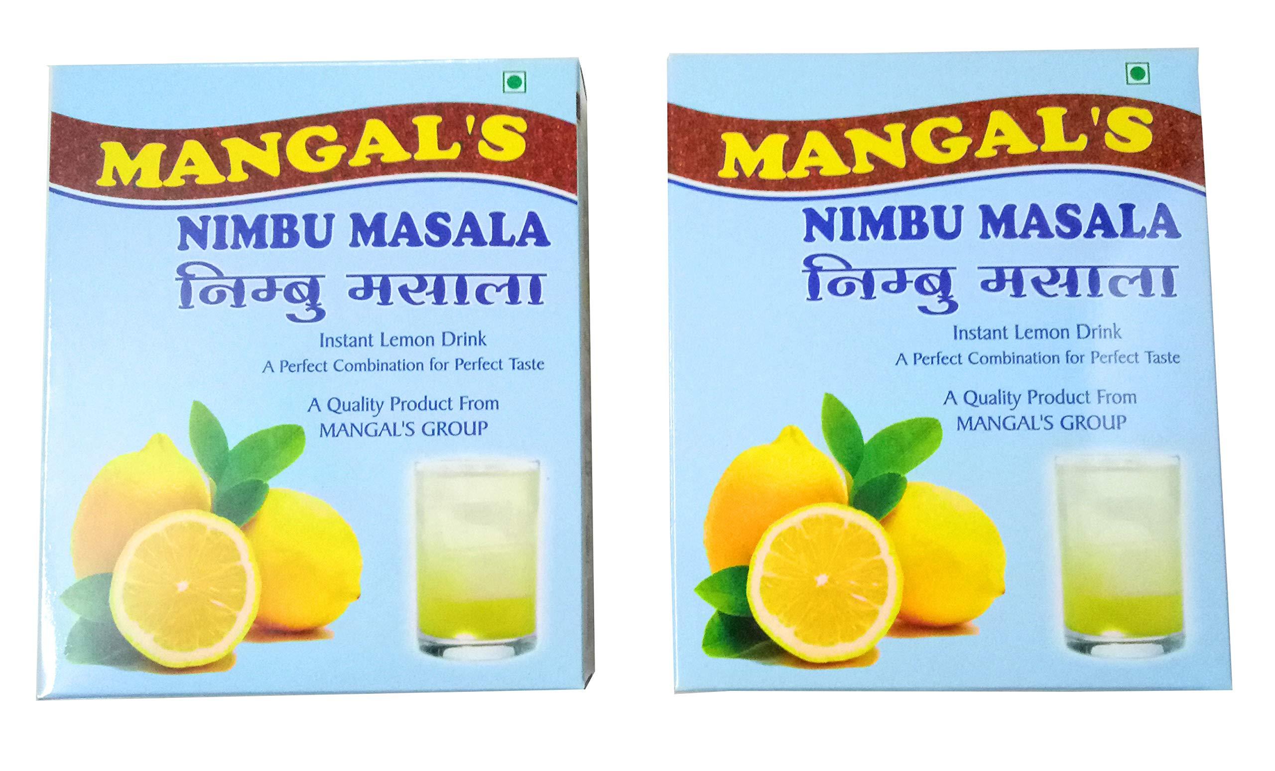 A.MANGALS A.Mangals Nimbu Masala Powder- instant lemon drink Pack Of 2 (200g Each) plus get free Shreejal coconut water mix sachets worth 60/-