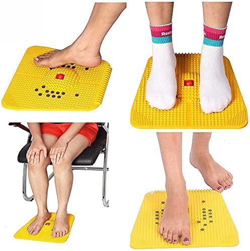NETCLUB NETCLUB Acupressure Wooden Foot Roller Acupressure Magnetic Stress Mat Combo Kit with Accupressure chart Massager