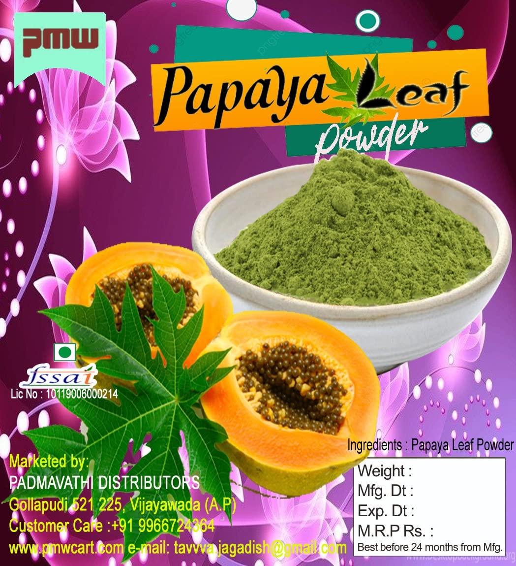 pmw PMW - New Jar Pack - Papaya Leaf Powder - 500 G - Carica Papaya
