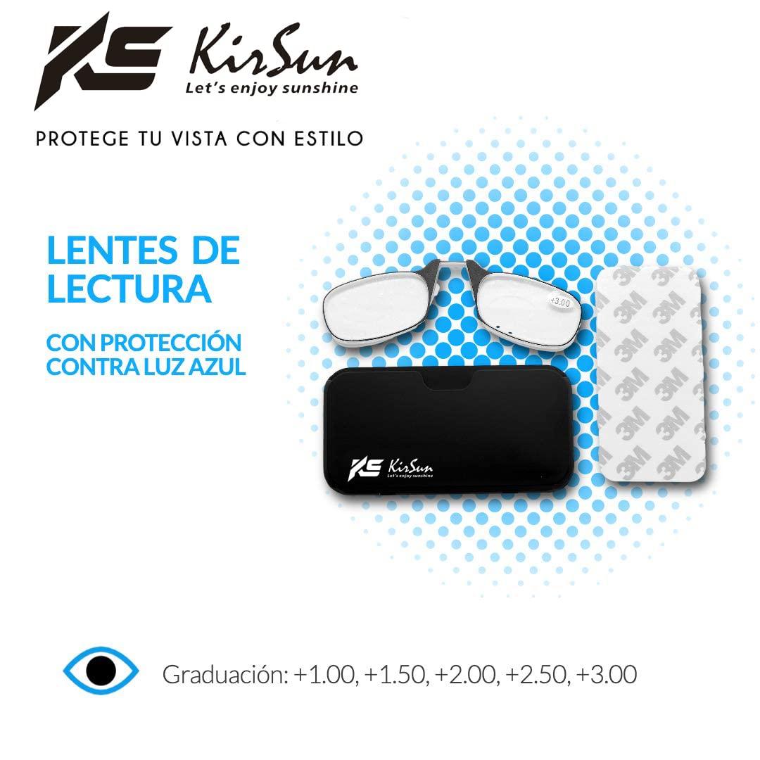 KISSUN KISSUN Reading Glasses Rectangular Lightweight Frame for Daily Carry Nose Pinching Armless Reading Glasses Women Men Readers Ultra Thin with Mini Portable Case Keychain Case (Universal Case, 3.0)