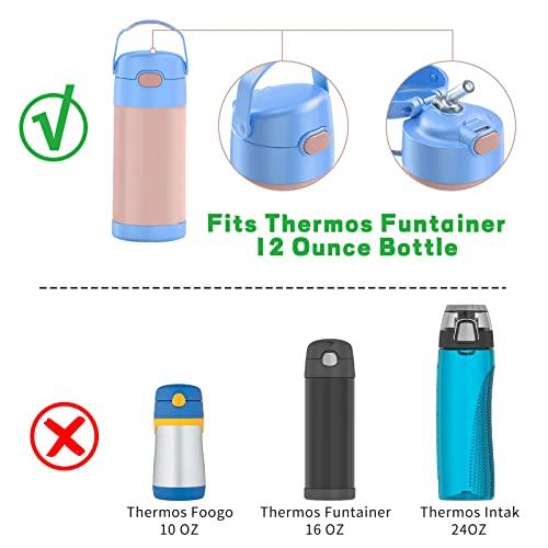 Marbe 6pack Replacement Straws for Thermos Funtainer Bottle, Straws Stem Set with Cleaning Brushesï¼Å’Safe to use for Adult/Children (6 Straws+3 Cleaning Brushes)