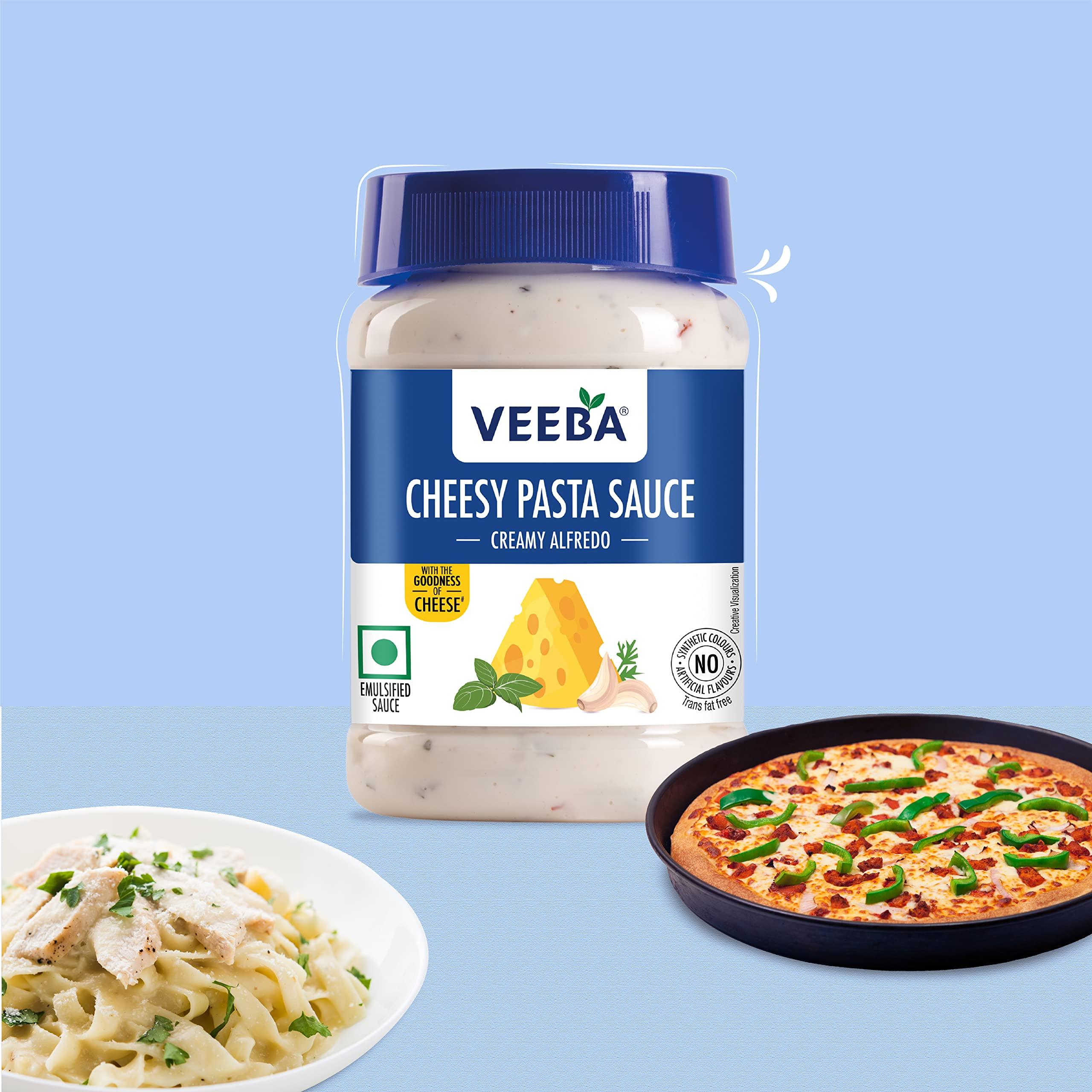 VEEBA Veeba Eggless Mayonnaise (700g) I Veg Mayonnaise I 100% Vegetarian Mayo I Extra Creamy and Delicious I Rich and Thick Texture I Dip, Spread and Dunk & Veeba White Pasta Dressing, 250g