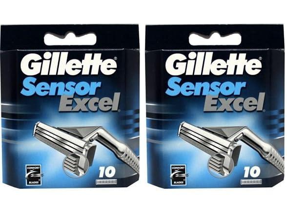 Gillette Gillette Sensor Excel Razor Shaving Badle 2 Count (Pack Of 10) - Men