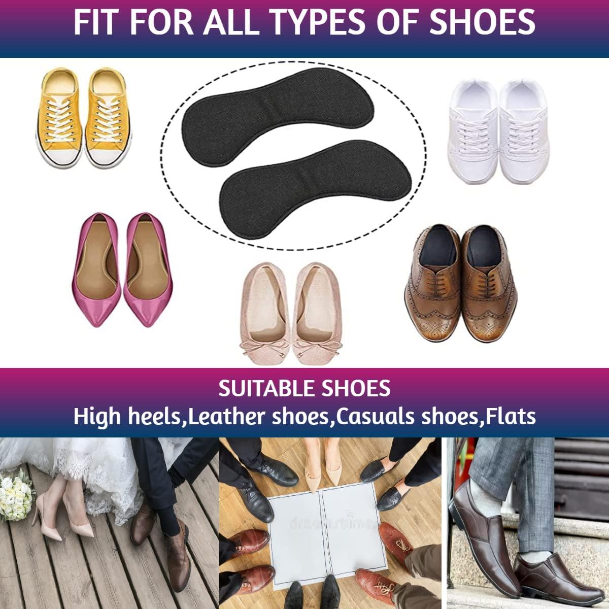 FEXMY FEXMY Silicone Shoe Bite Protector Heel Protector Socks Moisturizing Socks for Foot-Care | Heel Cushion Inserts Liners Shoe Tape (1xPair Back Tape+1xPair Heel Pad)