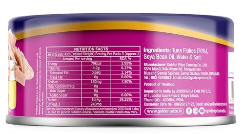 Golden Prize Golden prize Tuna Sandwich Flakes In Soyabean Oil, 185 g (Pack of 1)