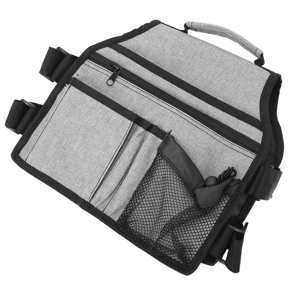 Asixxsix Wheelchair Organizer, Durable Wheelchair Bag Waterproof Wear Resistant for Transport Chair for Electric Wheelchair for Mobility Scooter