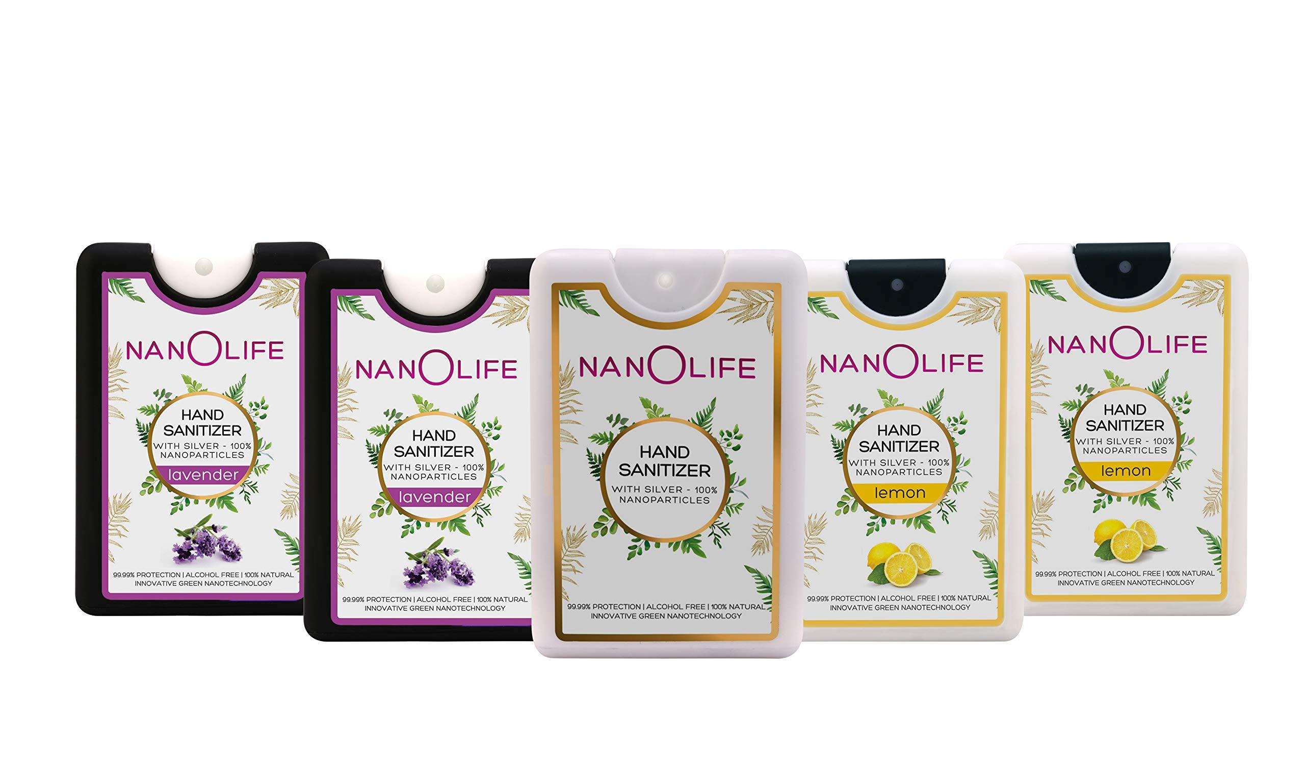 NanOlife NanOlife Pocket Hand Sanitizer Assorted - 18ml (5's Pack)
