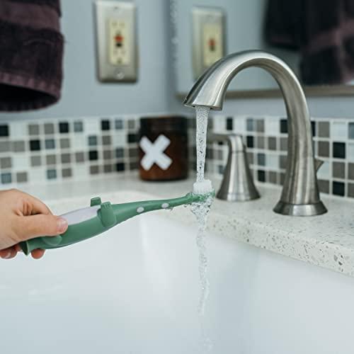 Dr. Brown\'s Dr. Brown\'s Toddler Toothbrush, Dinosaur, Green and Orange, 2-Pack