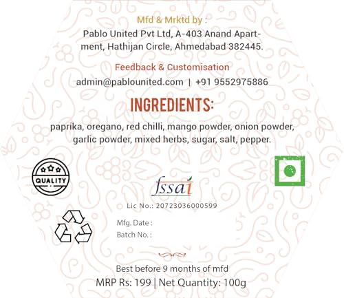 Unique Sa Unique Sa Peri Peri - Exotic Spice Mix - Multipurpose Seasoning (100 gm)