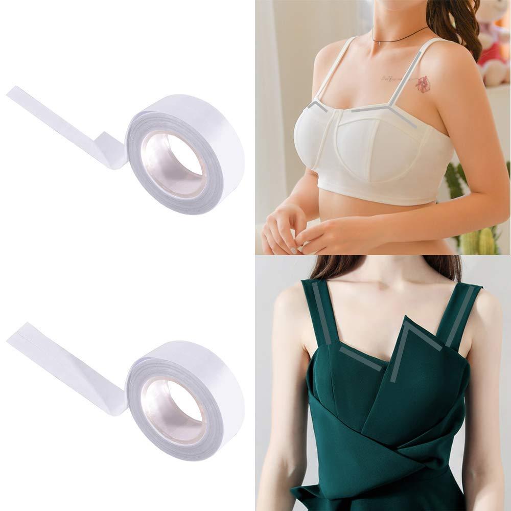 Aaram AARAM Fashion Dressing Tape/Invisible Double-sided Body Tape (Fabric and Skin Friendly) Double Sided Tape for Clothes Dress Bra Skin Bikini all day use | Transparent (1.5CM, 72)
