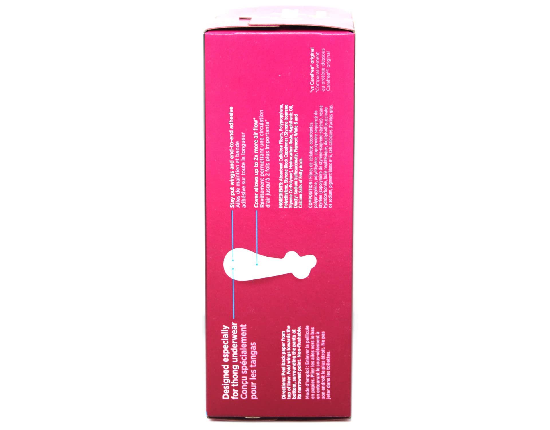 Carefree Carefree Thong Pantiliners, Unscented - 49 ct