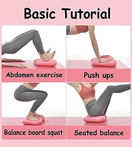 Marrone Marrone Inflatable Stepper, 2 in 1 Balance Stepper, Inflatable Stepper for Women PVC Massage Dots Wobble Balance Cushion Board Foot Peddle Exerciser ( Multi )