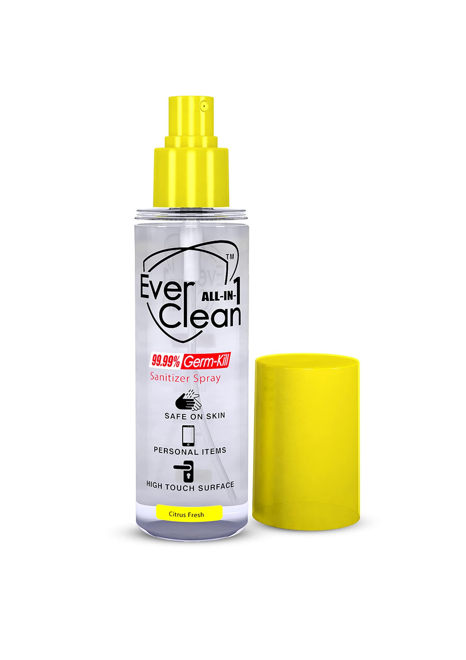 EverClean EverClean All in 1 Germ Kill Sanitizer Spray Citrus Fresh 50 mL(Pack of 6)