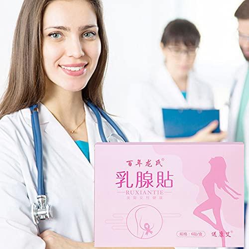 Layfoo 6 Pack Herbal Patches Swelling Sticker Breast Care Pads Breast Health Care (Brown) -Layfoo